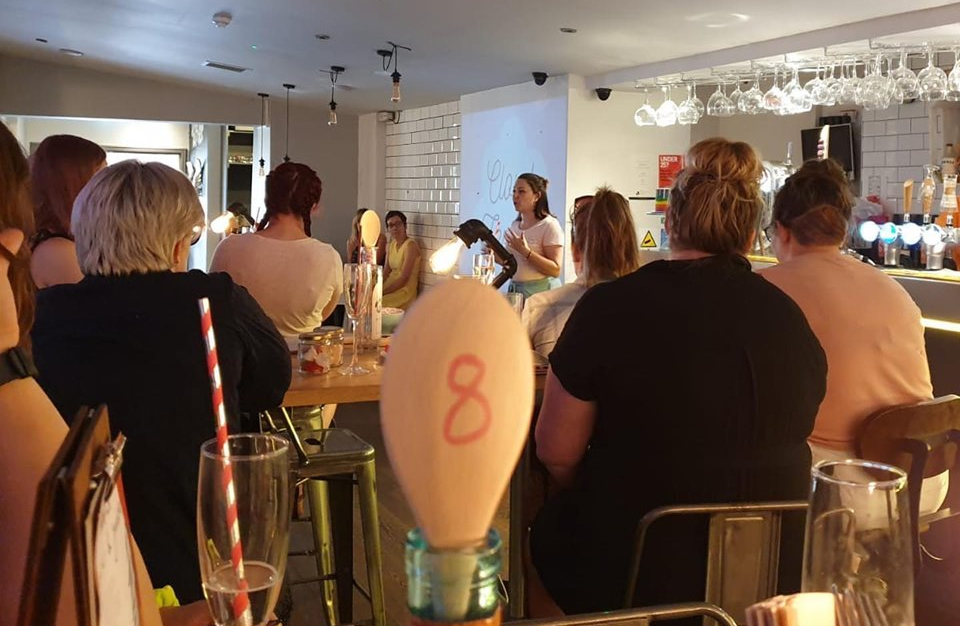 Women at zero waste event