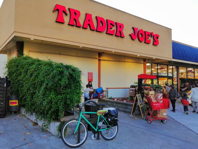 My bicycle in front of Trader Joes Fremont