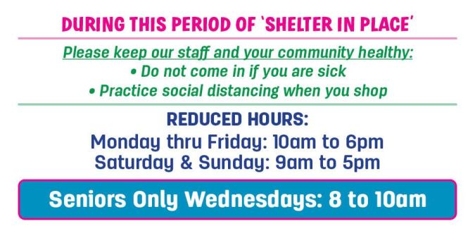 Opening hours for country sun during coronavirus