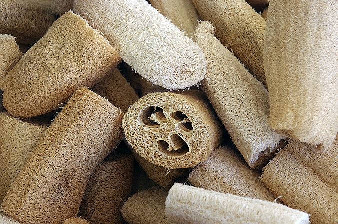 Loofah sponge makes great zero waste washing up sponge